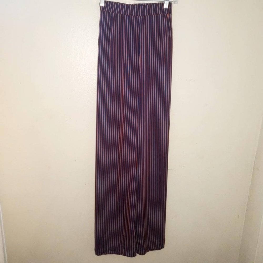 Glamorous from ASOS - Stripe Elasticated Waist Wide Legged - Sz 10 Tall